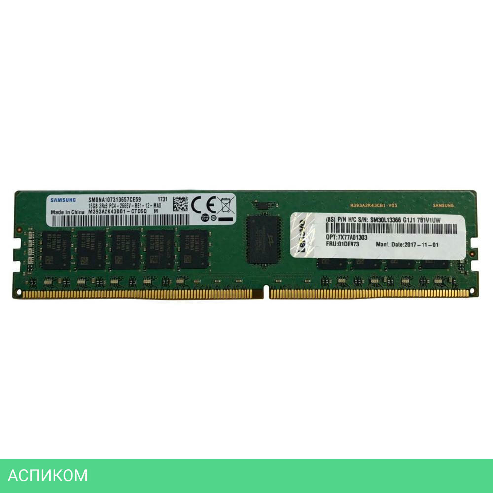 Оперативная память Lenovo DDR4 64Gb DIMM ECC Reg PC4-23400 CL21 2933MHz (4ZC7A08710)
