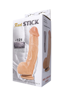 Вибратор RealStick #121 телесный, 7 режимов вибрации, 19 см