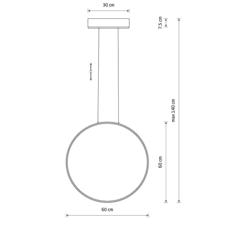 Подвесная люстра Nowodvorski Circolo Led M Black 10811