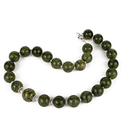 Бусы "Келли 16" змеевик асс.