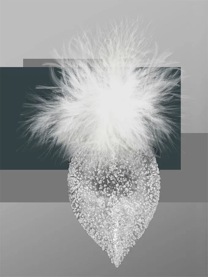 Набор стеклянных украшений Ледяной дождь 80 мм., 9 шт., шар, капля, луковка, прозрачный, Christmas DeLuxe (14033)