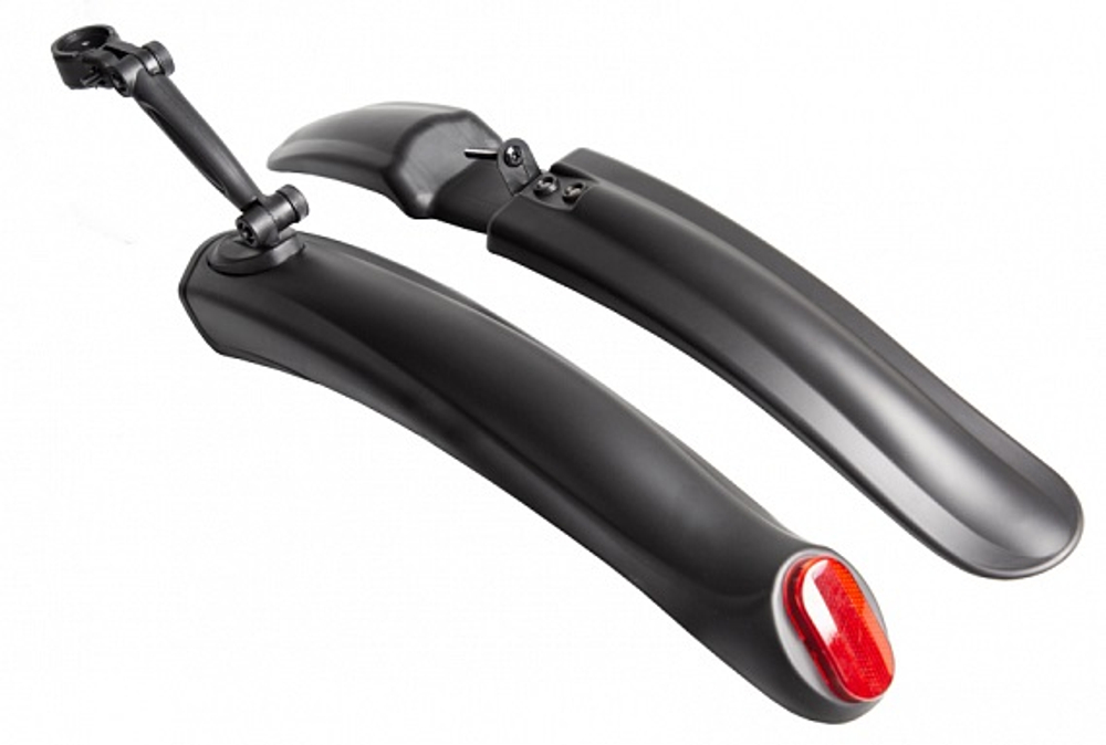 Крылья 24"-26" XGNB-078 пластиковые чёрные полуфэтбайк