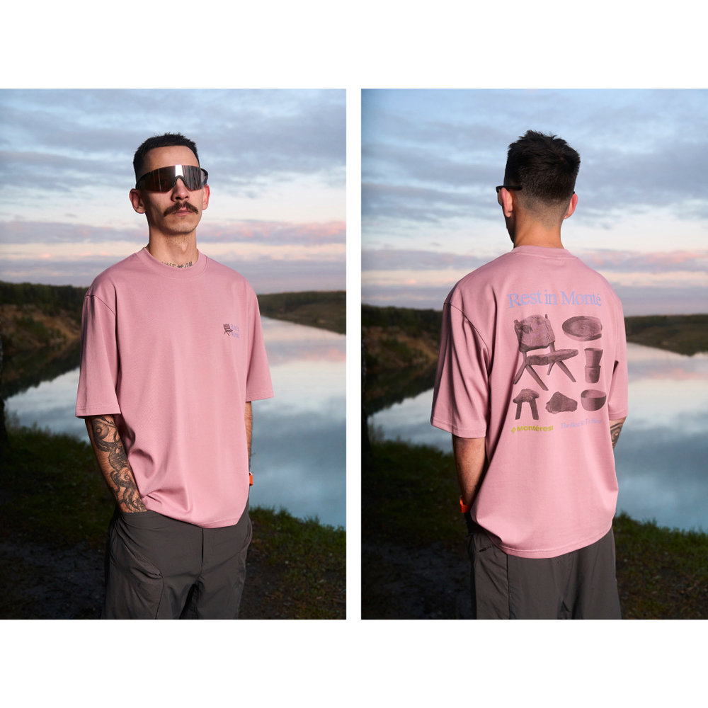 Футболка Nothomme Monterest T-shirt Berry "Rest in Monte"