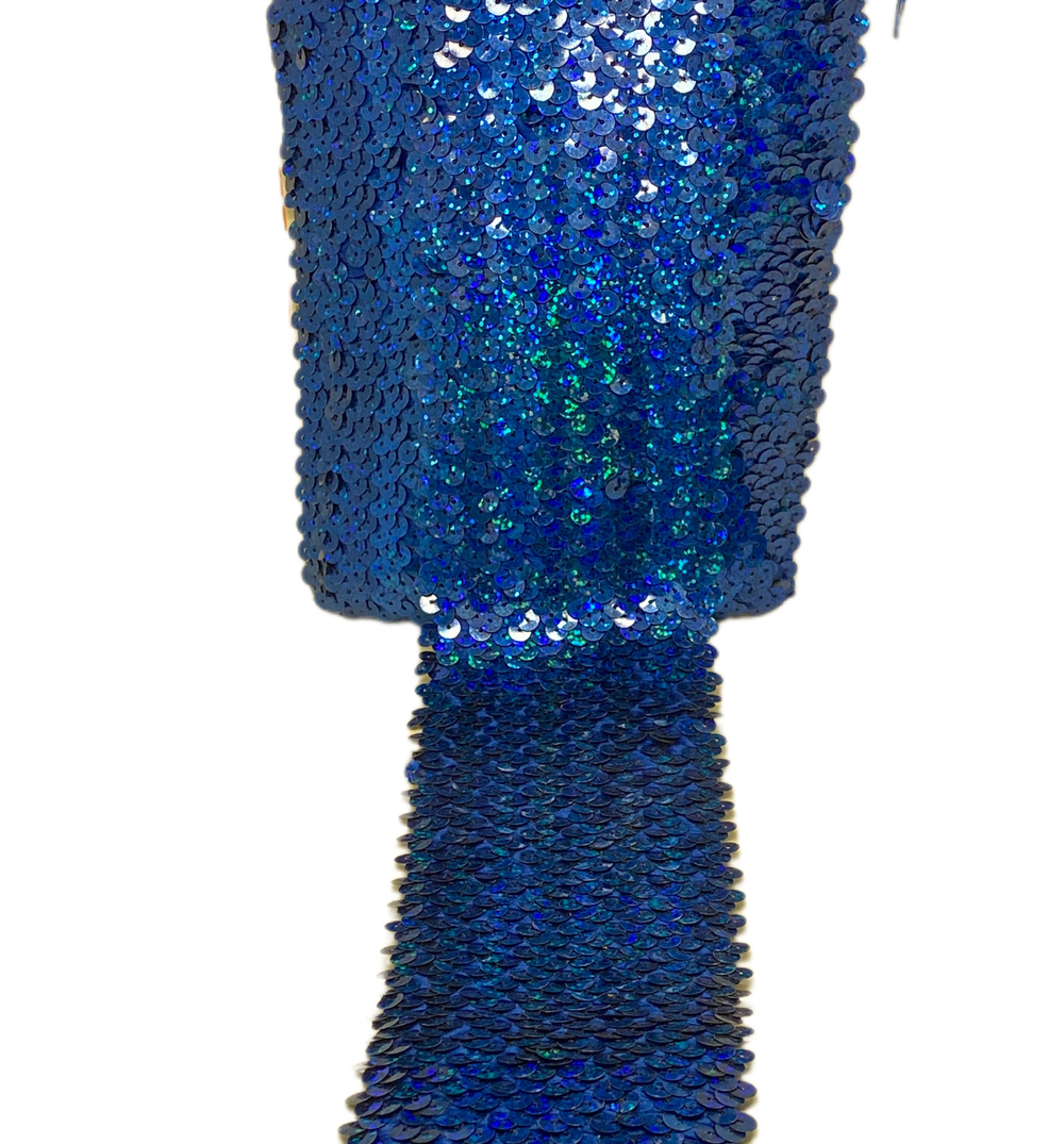 Тесьма эластичная пайтки ш-7см синий 1м