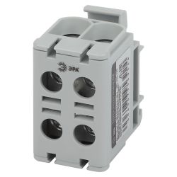 Клемма силовая вводная КСВ ЭРА NO-224-137 двойная KE66 6-50 мм2 серая L