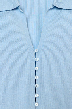 ZARA КАРДИГАН ПОЛО, ГОЛУБОЙ