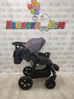 Коляска модульная Indigo Charlotte Sity cs 03 (т.серый+фиолетовый)