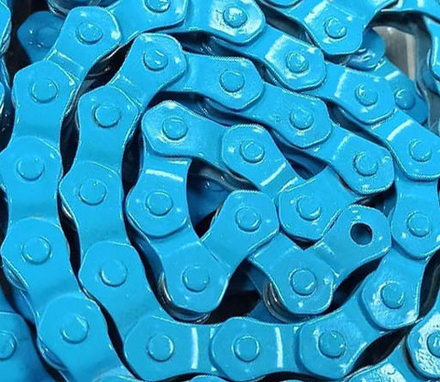 Цепь 1/2"x1/8", 100 зв, 1 скор, голубая, звенья Half link (черепица), инд уп. HL1 Wide BU