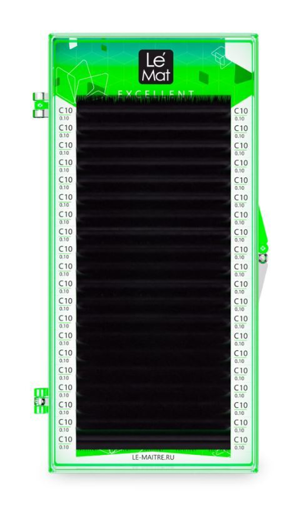 Ресницы Чёрные Le Maitre "Excellent" (20 линий), C+ 0.07 14 мм