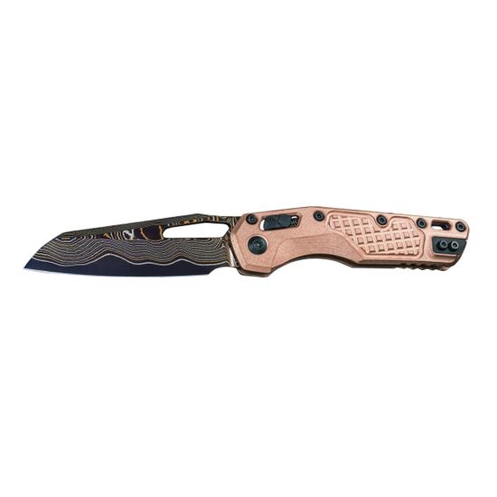 Нож Microtech MSI 210-16FRMS3 с клинком из стали Coppermai Damascus, рукоять Медь
