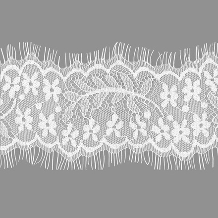 Кружево французское ш.9см. J114 белый