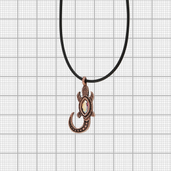 "Калпеса" подвеска в медном покрытии из коллекции "Кассида" от Jenavi с замком карабин