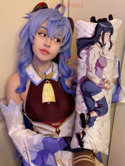 Мини дакимакура Хината Хюга из Наруто арт. M0558, 60х20 см