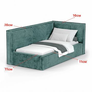 Кровать Bever ПРАВАЯ 140 с подъемным механизмом - Nebby 244