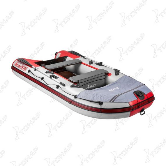 Лодка Тонар Алтай S340 LUXE белый/красный