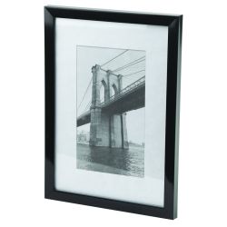 Фоторамка Image Art 501 10х15 пластиковая со стеклом чёрная