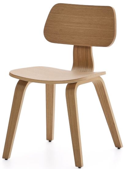 Стул Gena из дубового шпона и каучукового дерева Испания La Forma