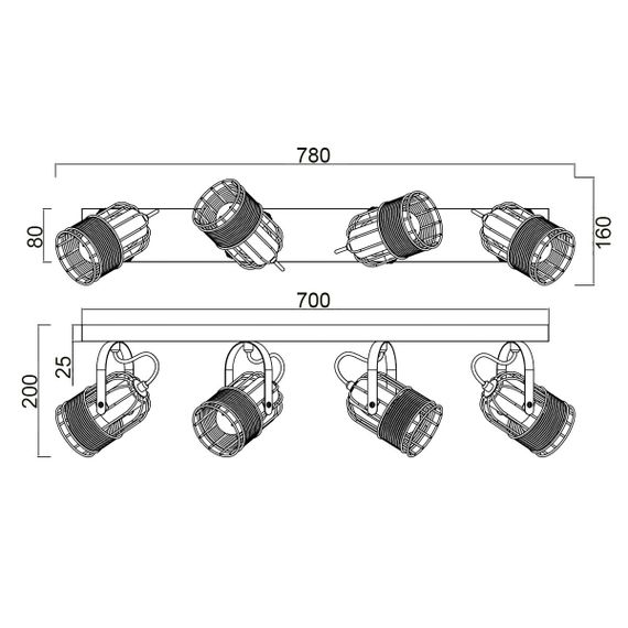 Спот Vele Luce Extra VL6472W04