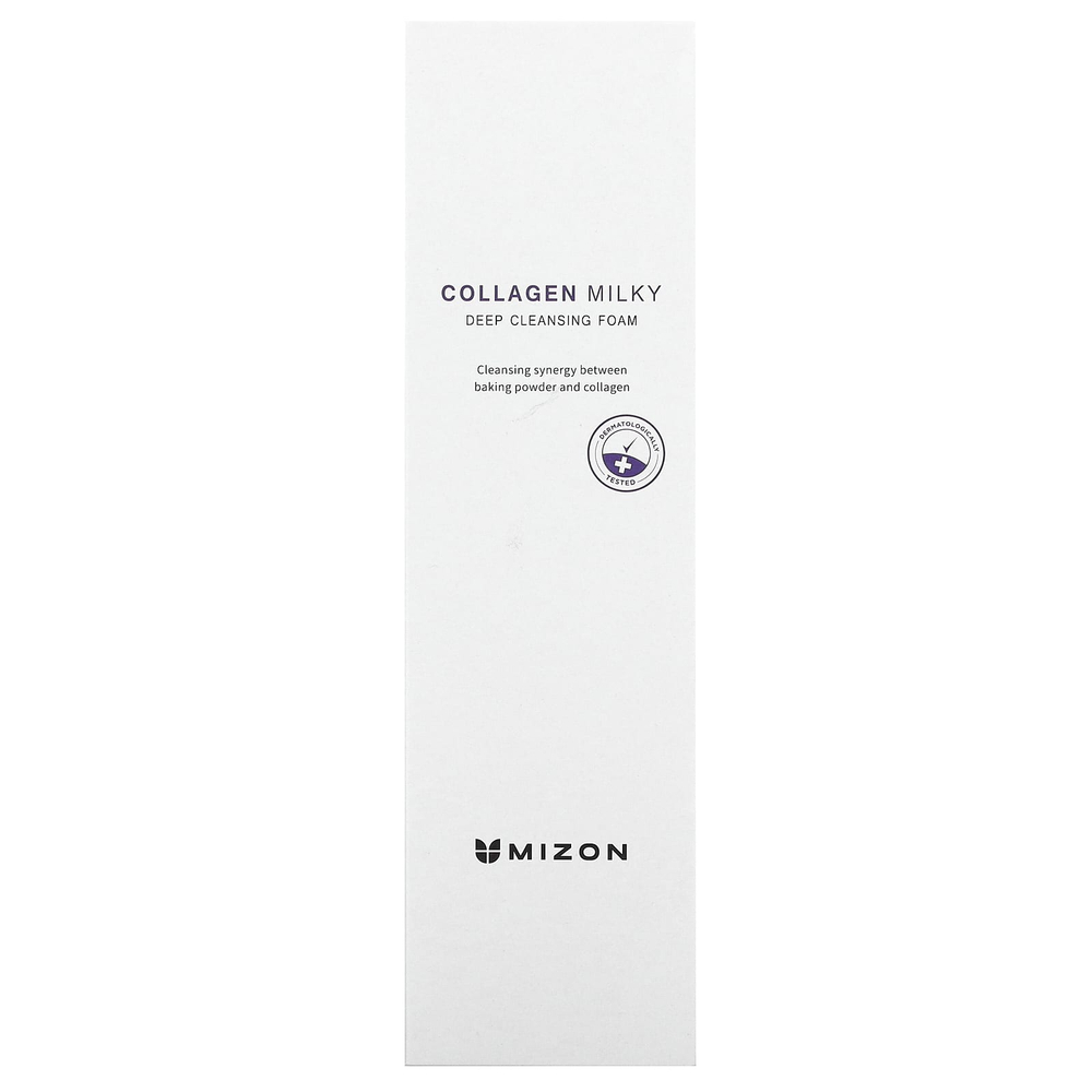 Mizon, Collagen Milky, пенка для глубокого очищения кожи, 150 г (5,29 унции)