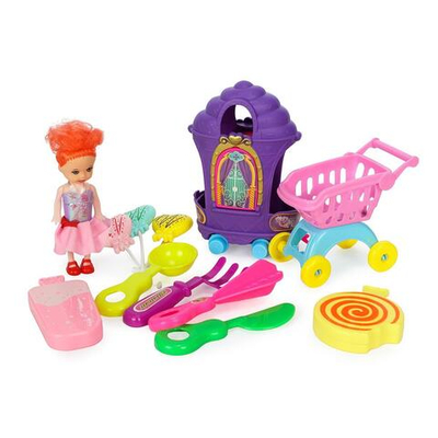 Набор "Дом с куклой и аксессуарами" коробка M4-4