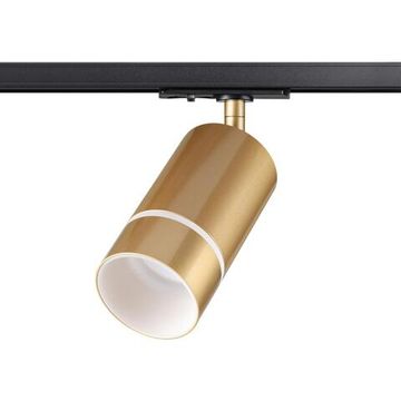 370780 PORT NT21 288 золото Светильник трековый однофазный трехжильный IP20 GU10 9W 235V ELINA