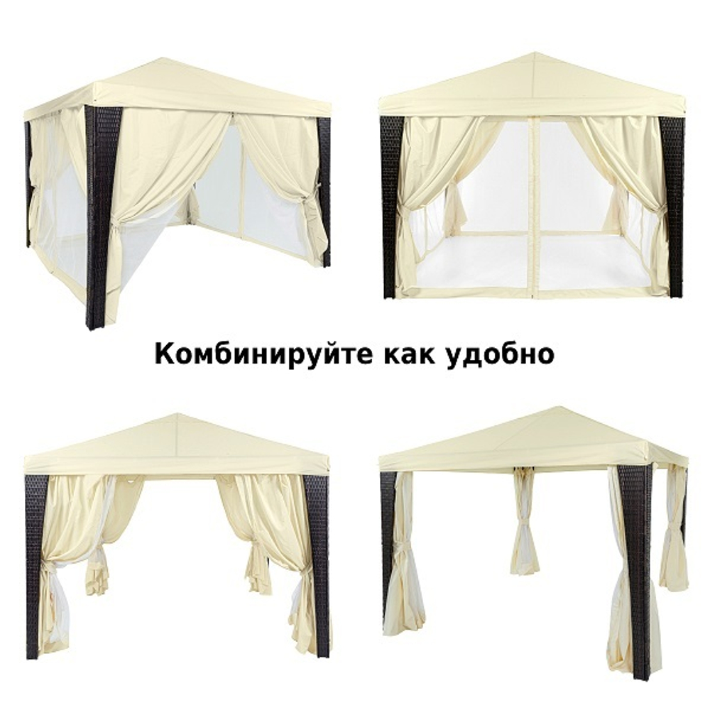 Шатер садовый Green Glade 3x3 м со шторами