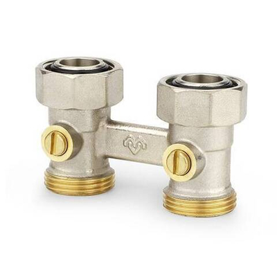 Узел нижнего подключения прямой Varmega VM141 - 3/4" (НР/НГ, PN10, T120°С, для двухтрубных систем)