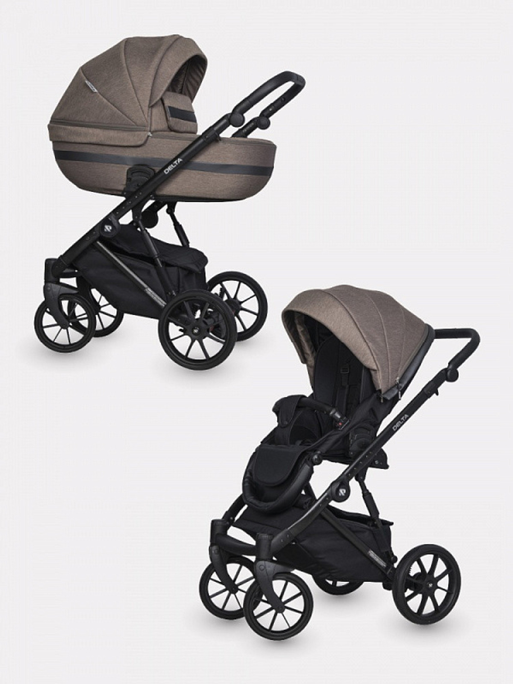 Детская коляска Riko Basic Delta 2 в 1 03 cappucino