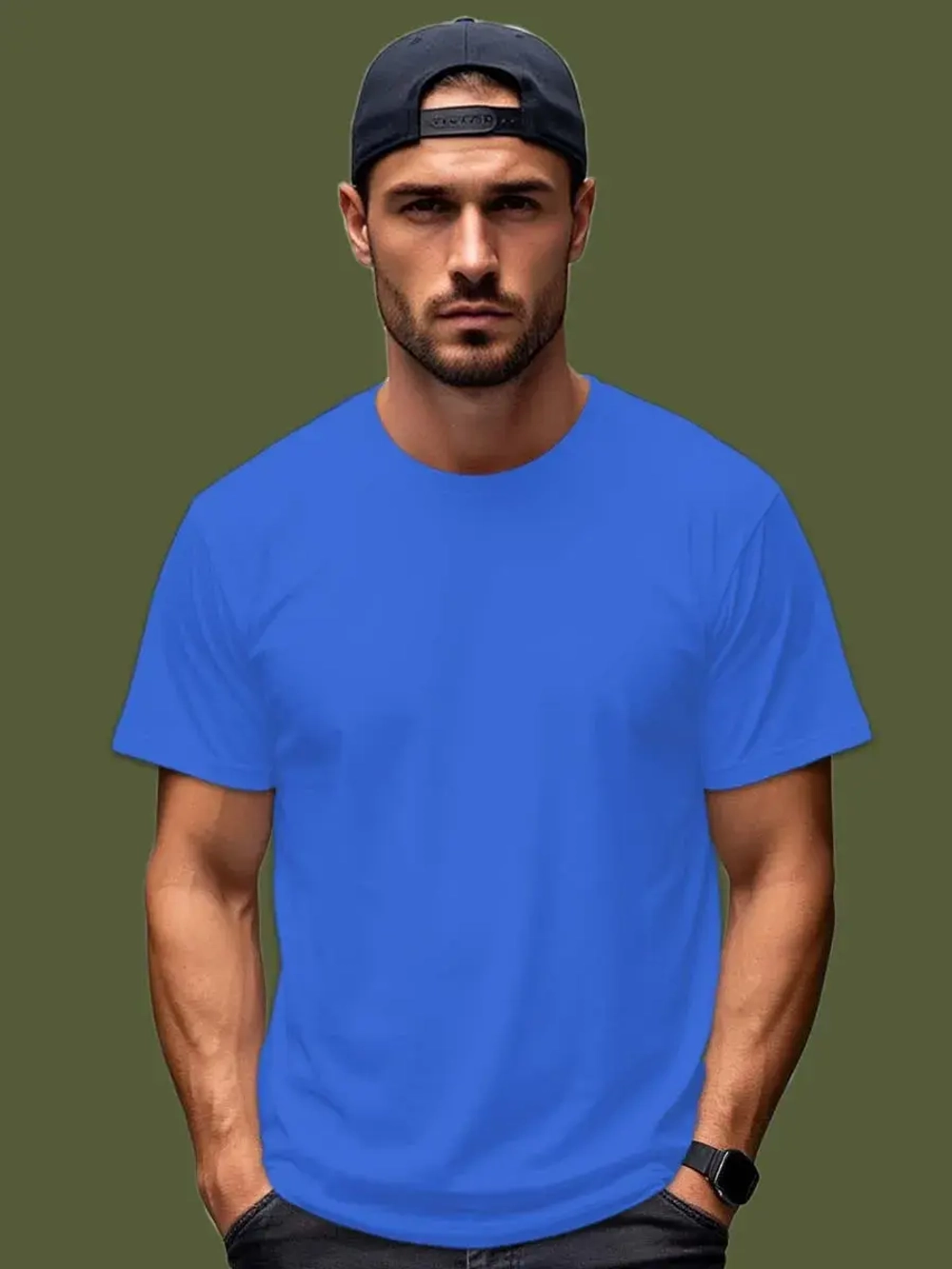 Футболка Взрослая.Премиум однотонная.Набор 2 шт