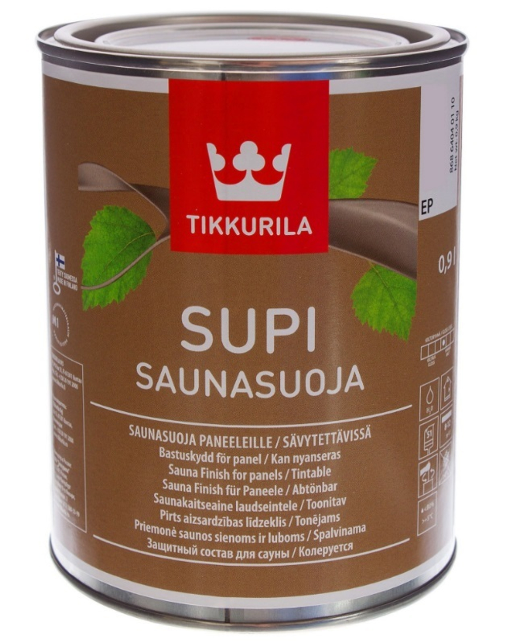 TIKKURILA Supi SAUNA PROTECT термостойкий состав д/саун 0,9 кг