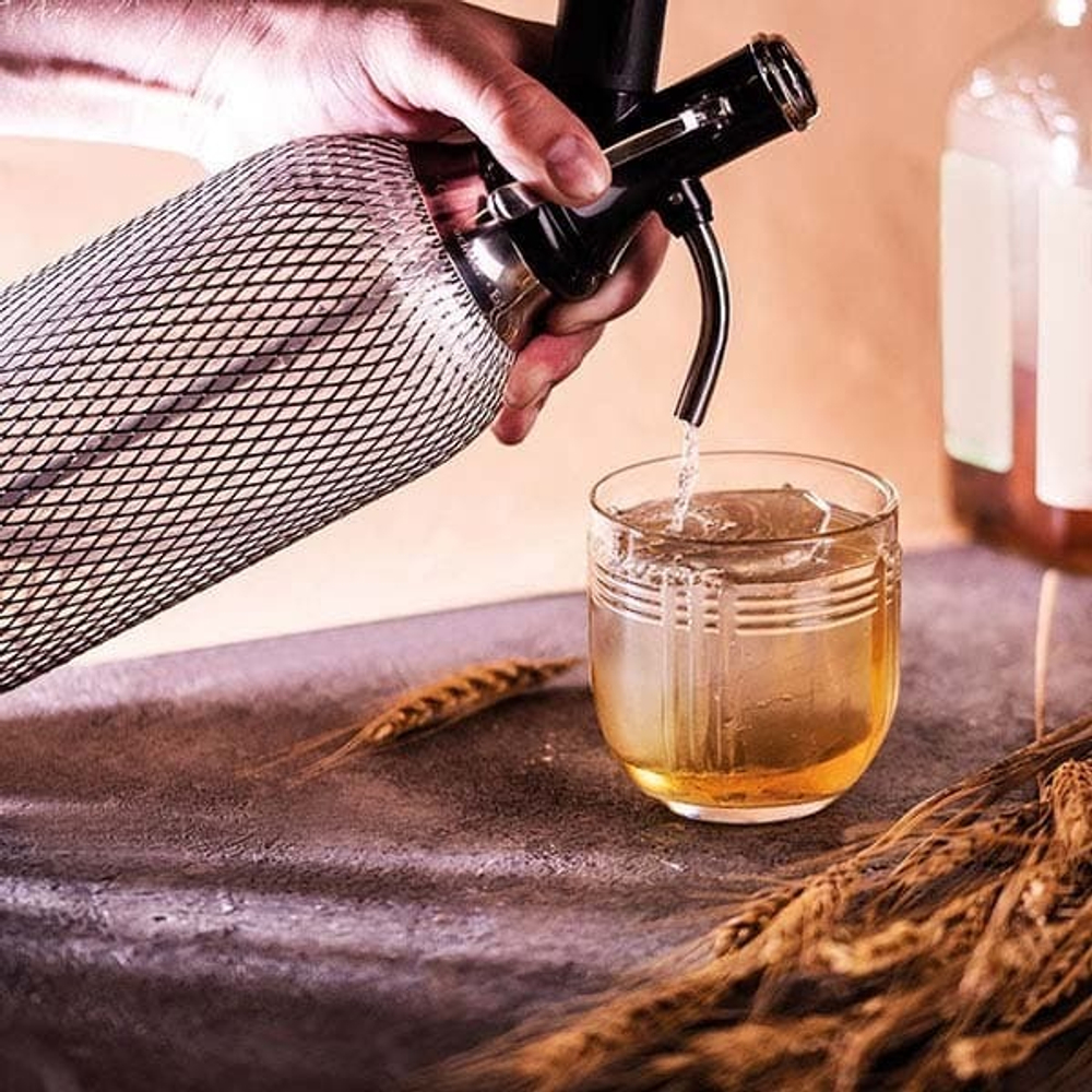 Сифон для содовой «Содамэйкер»;сталь нерж.,пластик;1л;,H=35см;прозр. (Цвет: прозрачный)