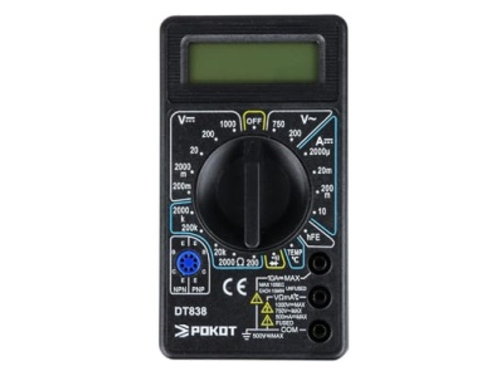 Мультиметр цифровой РОКОТ DT-838