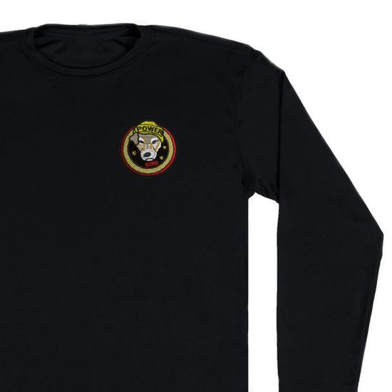 Нашивка термоаппликация на одежду и на рюкзак.Power, Собака