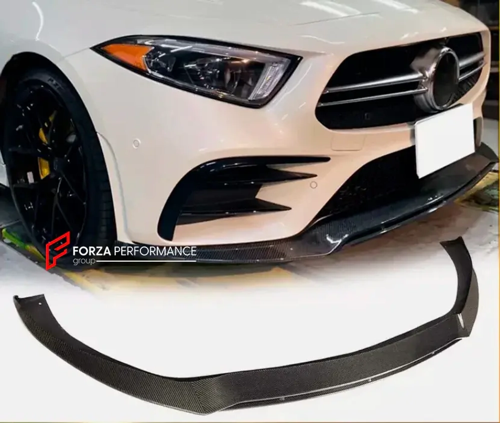 Карбоновая губа переднего бампера для MERCEDES-BENZ CLS CLASS CLS53 AMG 2019 - 2021 Мерседес Бенц