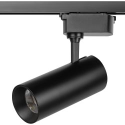Трековый светильник однофазный ЭРА TR5-2040 BK светодиодный 20Вт 4000К черный | Однофазные светильники LED