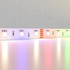 Светодиодная лента 24В 5050 14,4Вт/м Цветная (RGB) + 3000K 5м IP20 Led Strip 10176
