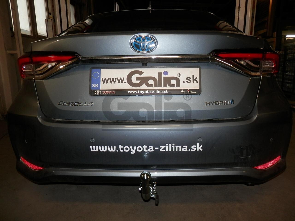 Фаркоп оцинкованный Galia T074C для TOYOTA Corolla, 4doors, 2019-(паспорт и сертификат в комплекте)(без электрики)