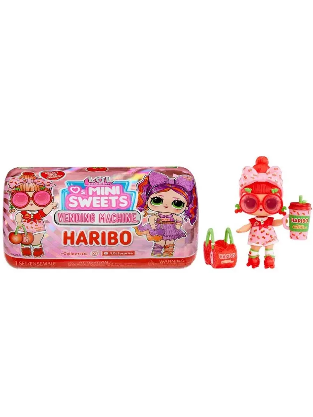 Кукла Лол в капсуле Lol Loves Mini Sweets Haribo оригинал