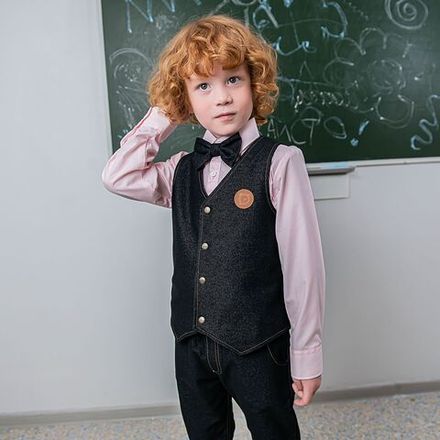 Галстук-бабочка "Графит"