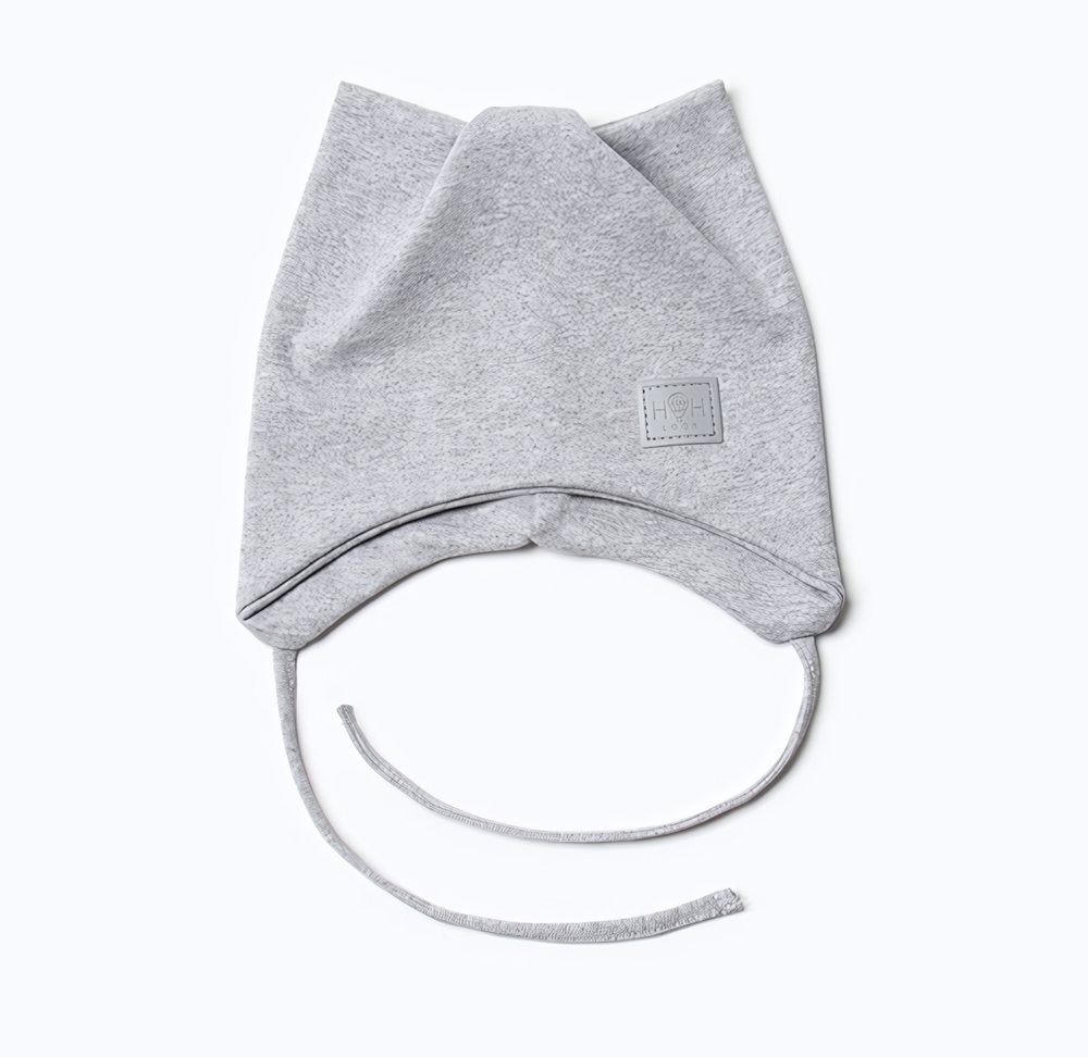 Шапка-кошка для девочки, цвет серый меланж, р. 46/ 9931364 HOH LOON