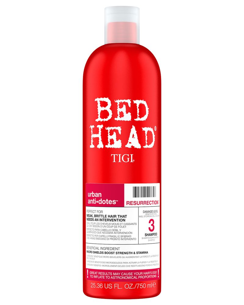 TIGI BED HEAD Urban Anti+Dotes Resurrection Шампунь для сильно поврежденных волос уровень 3 750 мл