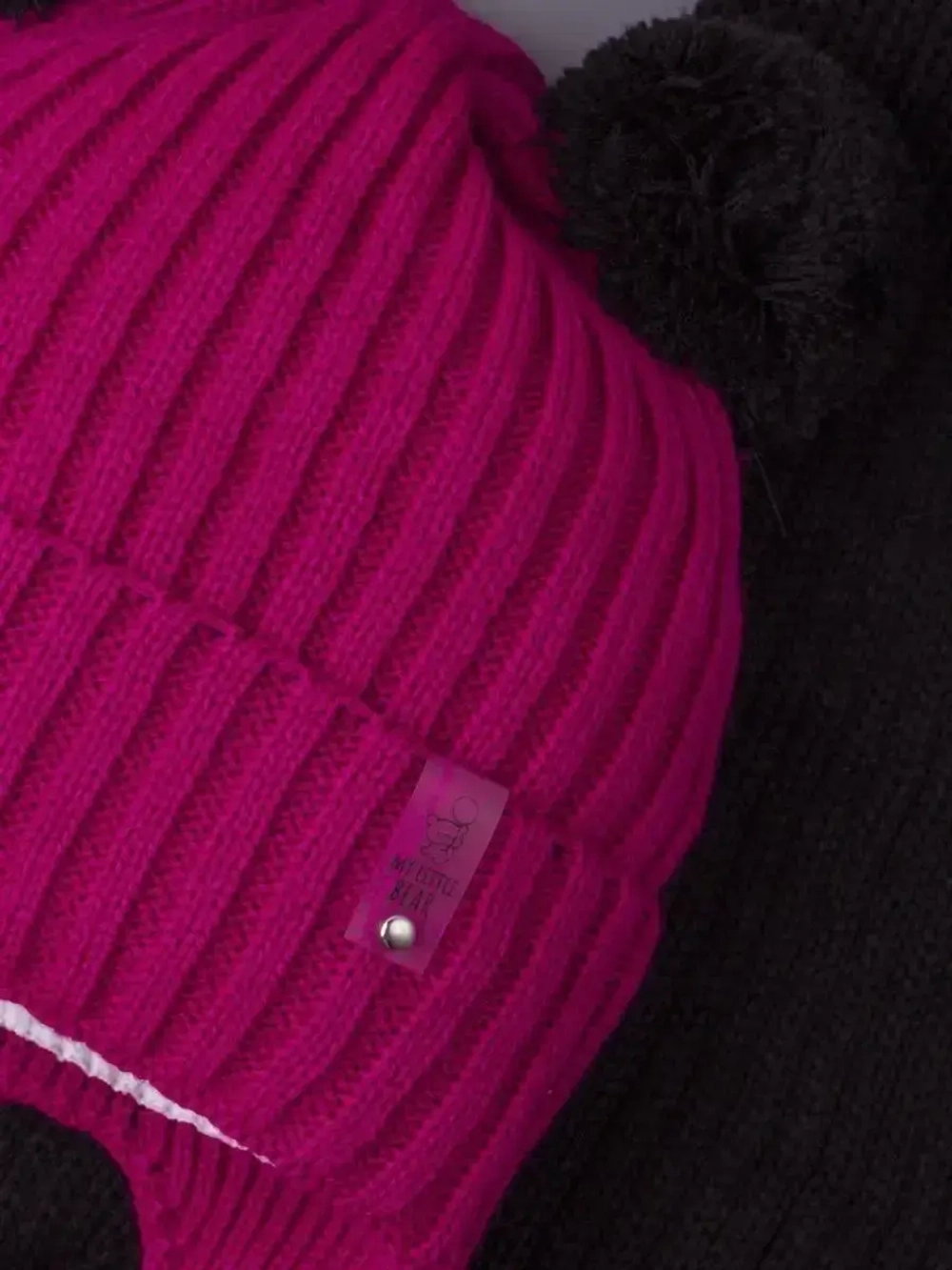 Шапка для девочки осенняя и шарф с ушками