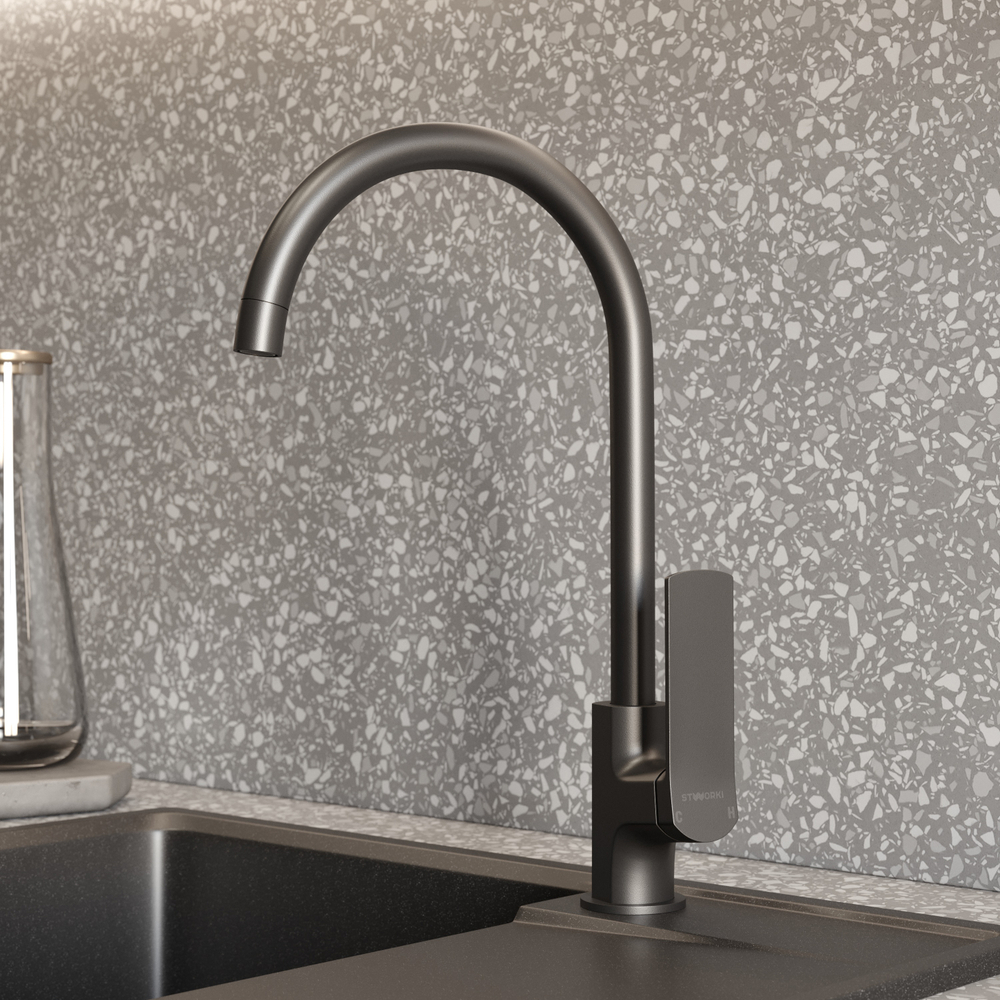 Смеситель для кухни STWORKI HWX5015-P01BK