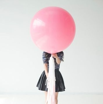 Воздушный шар 27", надутый гелием, в ассортименте,