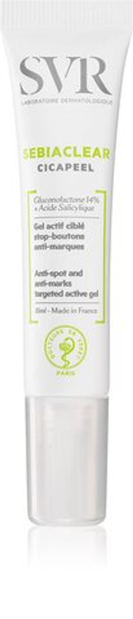 SVR Sebiaclear Cicapeel - местный уход против акне несовершенства кожи /   15  ml  / GTIN 3401381332037