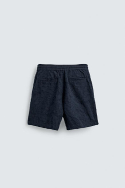 ZARA ЖАККАРДОВЫЕ ШОРТЫ, МОРСКОЙ СИНИЙ