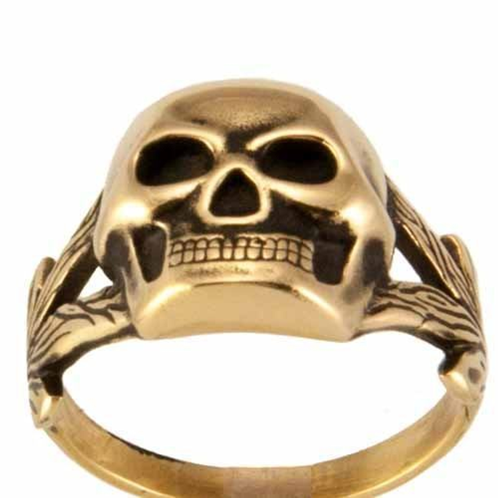 Кольцо Череп из бронзы RH00967