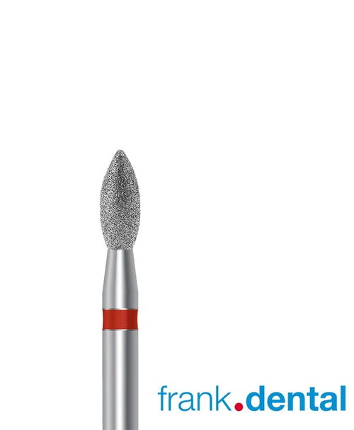 Бор алмазный красный Frank Dental типа FG - D.368.021.F.FG