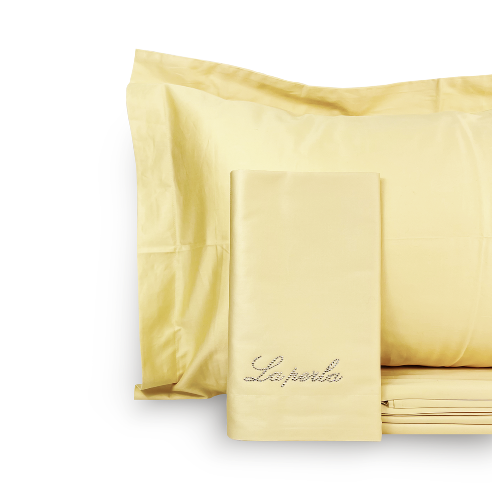 Однотонное постельное белье из сатина La Perla | Lemon