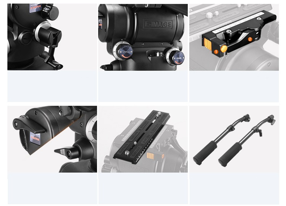 E-IMAGE MH22 Fluid Head (100mm) Голова для видеоштатива